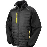 Result Men's Black Compass Padded Soft Shell Jacket | Size: 2XL