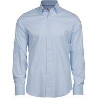TEE JAYS Men's Stretch Shirt in Light Blue | Size: Medium