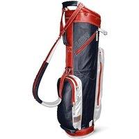 Sun Mountain Leather Cart Bag Navy-White-Red in Navy