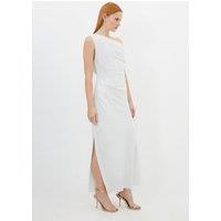 Satin Back Crepe Woven Maxi Dress