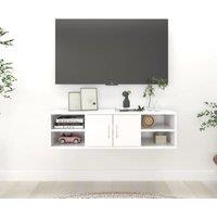 Berkfield Home Wall Shelf White 102x30x29 cm Engineered Wood | Size: 102 x 30 x 29 cm