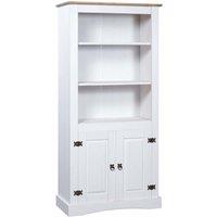 Berkfield Home Cupboard Mexican Pine Corona Range White 80x40x170 cm | Size: 80 x 40 x 170 cm
