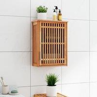 Wall-mounted Bathroom Cabinet 42x23x60 cm Solid Wood Walnut
