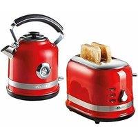 Ariete Kettle & 2 Slice Toaster Set in Red