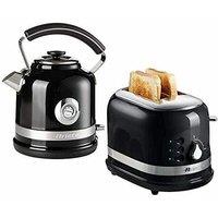 Ariete Kettle & 2 Slice Toaster Set in Black