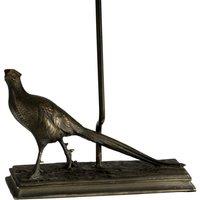 Loops Table Lamp Pheasant Statuette Lamp Shade Not Included Bronze Patina LED E27 40w