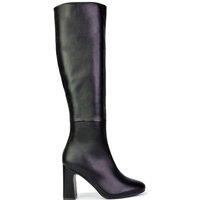 XY London Women's 'Lillia' Knee High Heeled Boots in Black | Size: 8