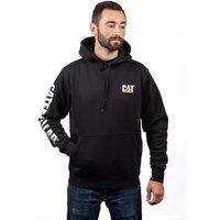 Caterpillar Men's Trademark Banner Hooded Sweatshirt in Black | Size: Medium