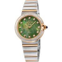 Sorrento Diamond ,316L Stainless Steel Case, Green MOP Dial Swiss Quartz Watch