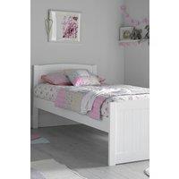 Time4sleep Portland White Wooden Single Bed Frame