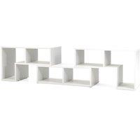 Costway TV Stand for TVs up to 65 Inches Free Combination Adjustable TV Cabinet Center in White