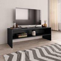 Berkfield Home TV Cabinet Black 120x40x40 cm Engineered Wood | Size: 120 x 40 x 40 cm