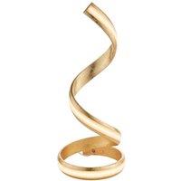 Netlighting Aria Integrated Led Table Lamp Gold Leaf White Acrylic