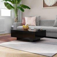 Berkfield Home Coffee Table Black 90x60x31 cm Engineered Wood | Size: 90 x 60 x 31 cm