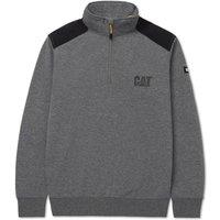 Caterpillar Men's Essential 1/4 Zip Sweatshirt in Grey | Size: Small
