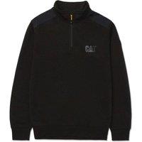 Caterpillar Men's Essential 1/4 Zip Sweatshirt in Black | Size: Small