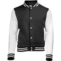 AWDis Varsity Jacket in Jet Black | Size: 3-4 Years
