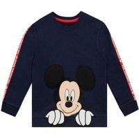 Disney Boy's Mickey Mouse 3D Ears Sweatshirt in Blue | Size: 12-18 m