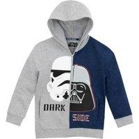 Star Wars Boy's Darth Vader & Stormtrooper Zipped Hoodie in Grey | Size: 11-12 Years