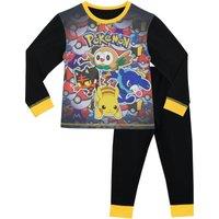 Pokemon Pikachu Litten Rowlet & Popplio Pyjamas in Black | Size: 11-12 Years