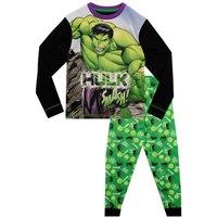 Marvel Boy's Incredible Hulk Pyjamas in Green | Size: 8-9 Years
