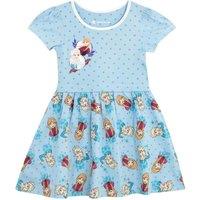 Disney Girl's Frozen Elsa & Anna Patch Dress in Blue | Size: 8-9 Years