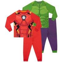 Marvel Boy's Avengers Pyjamas 2 pack in Red | Size: 5-6 Years