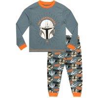 Star Wars Boy's Mandalorian Pyjamas in Grey | Size: 5-6 Years