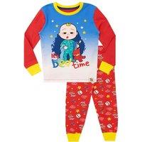 Cocomelon Girl's It's Bed Time Snuggle Fit Pyjamas in Red | Size: 12-18 m