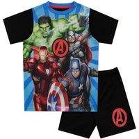 Marvel Boy's Avengers Short Pyjamas in Blue | Size: 2-3 Years