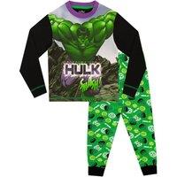 Marvel Boy's Incredible Hulk Pyjamas in Green | Size: 6-7 Years