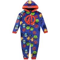 Marvel Avengers Fleece Onesie All In One in Blue | Size: 3-4 Years