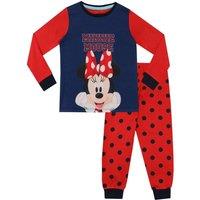 Disney Girl's Minnie Mouse Polka Dot Pyjamas in Red | Size: 6-7 Years