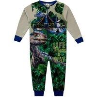 Jurassic World Boy's Dinosaur Onesie in Green | Size: 3-4 Years