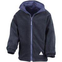 Result Reversible Storm Stuff Anti Pilling Fleece Waterproof Jacket in Mid Navy | Size: 3-4 Years