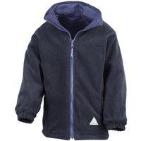 Result Reversible Storm Stuff Anti Pilling Fleece Waterproof Jacket in Mid Navy | Size: 9-10 Years