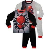 Marvel Boy's Spiderman 2 Pack Pyjamas | Size: 6-7 Years