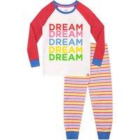 Harry Bear Girl's Dream Rainbow Pyjamas in Red | Size: 7-8 Years