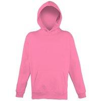AWDis Electric Hooded Sweatshirt Hoodie in Baby Pink | Size: 7-8 Years