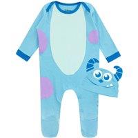 Disney Monsters Inc Baby Sleepsuit Sully in Blue | Size: 9-12 m