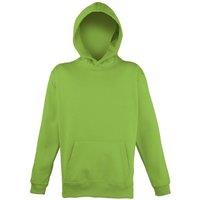 AWDis Electric Hooded Sweatshirt Hoodie in Green | Size: 3-4 Years