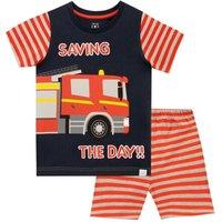 Harry Bear Boy's Saving The Day Fire Engine Pyjamas in Red | Size: 18-24 m