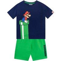 Super Mario Bros Boy's T-Shirt & Shorts Set | Size: 7-8 Years