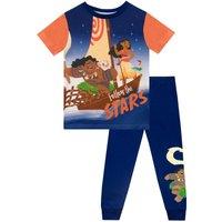 Disney Boy's Moana Short Sleeve Pyjamas in Blue | Size: 7-8 Years