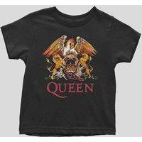 Queen Toddler Classic Crest Logo Tee in Black | Size: 9-12 m