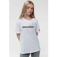Billie Eilish Racer Logo T-Shirt in White | Size: 7-8 Years