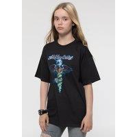 Motley Crue Blue Dragon T-Shirt in Black | Size: 11-12 Years