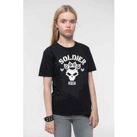 Five Finger Death Punch Soldier Band Logo T-Shirt in Black | Size: 11-12 Years