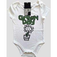 Green Day Flower Pot Baby Grow in White | Size: 24 m