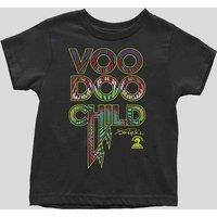 Jimi Hendrix Toddler Voodoo Child Tee in Black | Size: 18-24 m